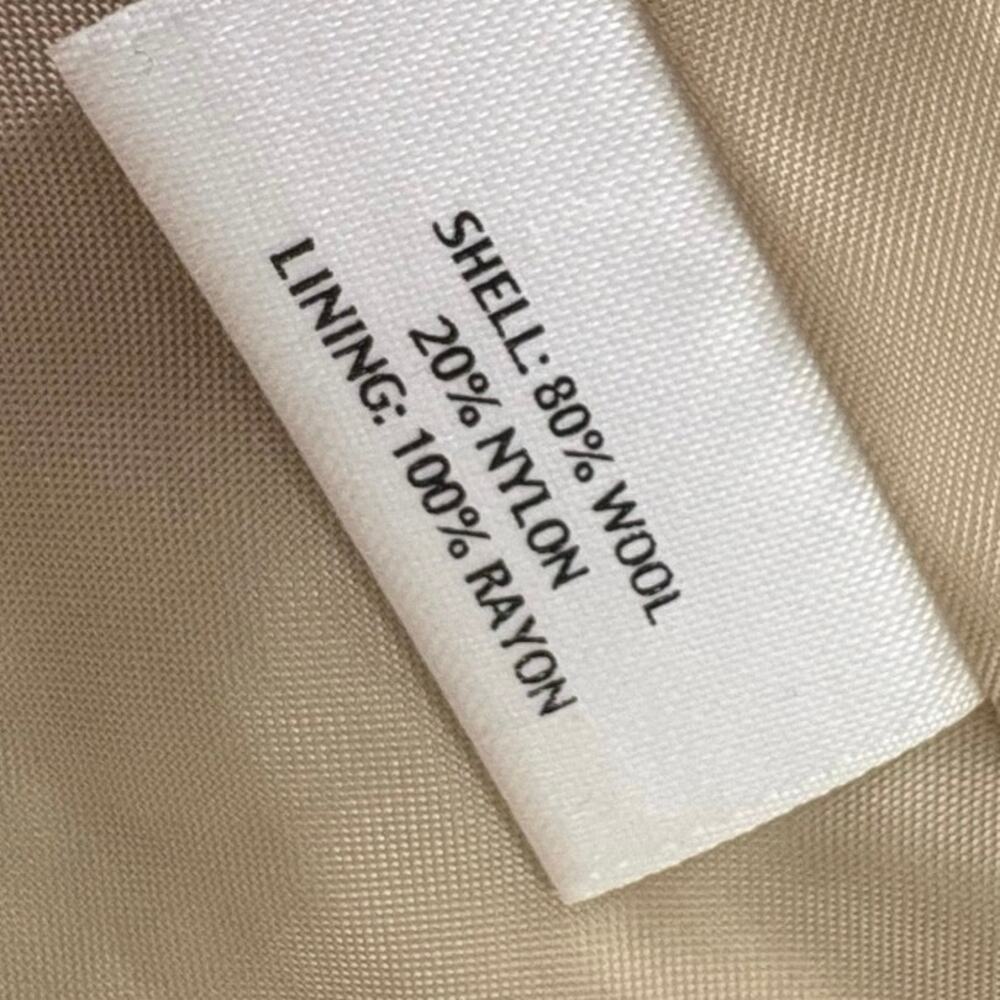 Eileen Fisher Wool Textured Blazer Jacket M Cream Old Money Business Carrier - Picture 9 of 10